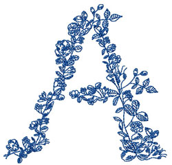 Redwork Alphabet Embroidery Design