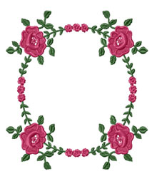 Roses Cadence embroidery designs