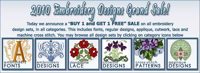 Grand Embroidery Designs Sale
