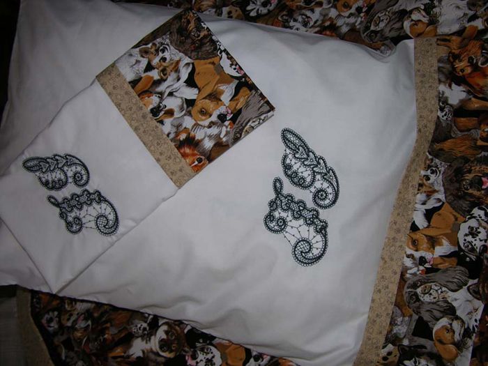Amazing Three Seam Pillow Cases with Venice Initials - brown