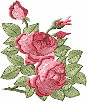 Roses Heaven Embroidery Designs